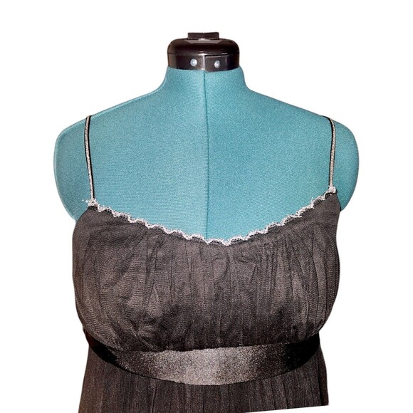 Just Choon Vintage Y2K Homecoming 16 Party Dress Black Tulle FairyGoth Size L - Picture 3 of 6